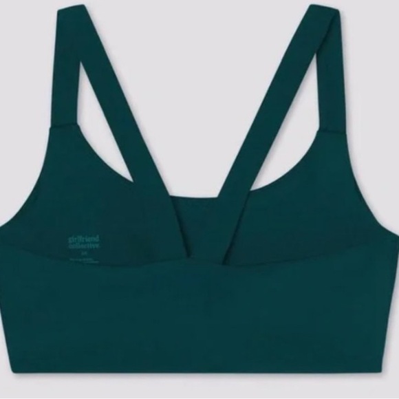 Girlfriend Collective| LouV-Back Bra- Moss Green - Picture 2 of 6